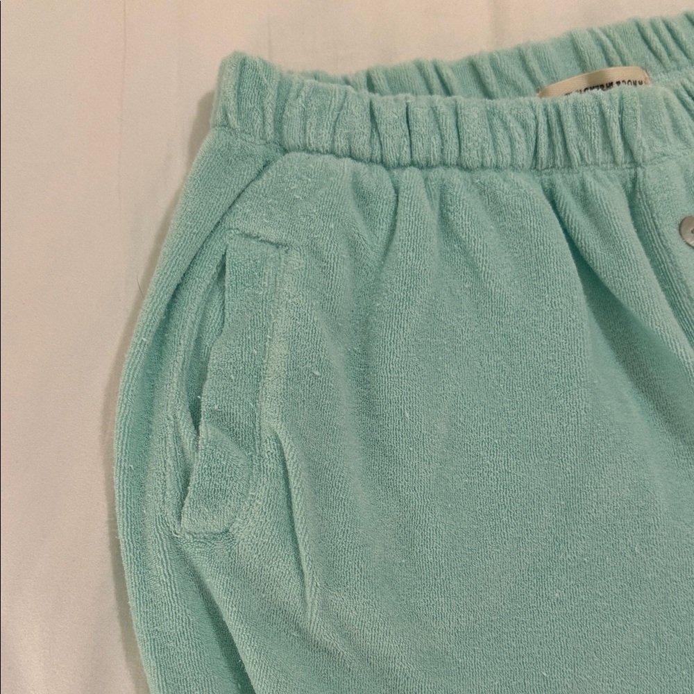Stoney Clover Lane SCL x DONNI. Teal Terry Cloth Women's Joggers - Picture 3 of 5